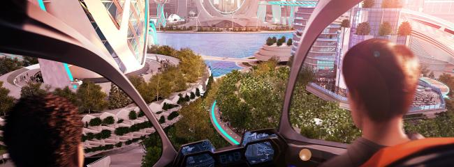 Cities of the Future rendering, courtesy of MacGillivray Freeman Films